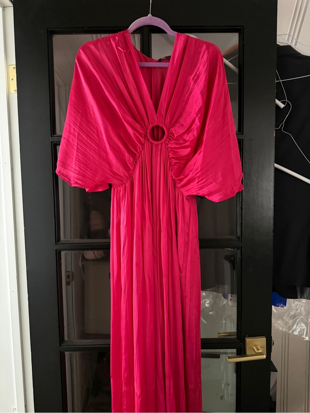 Zara Hot Pink Jumpsuit with Ring cutout